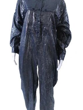 Suzi Kondi Metallic Black Jumpsuit with Shimmer